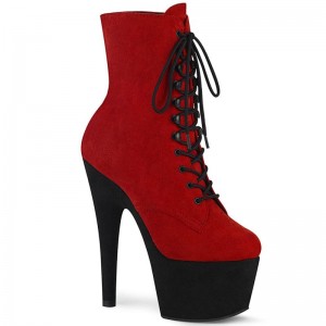 Red / Black Pleaser Adore-1020FSTT Women's Heels Boots | AU SZJINFA