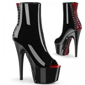 Red / Black Pleaser Adore-1025 Women's Heels Boots | AUSTRALIA GCDVH