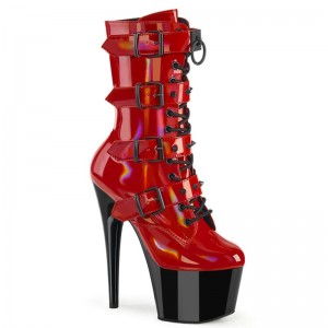 Red / Black Pleaser Adore-1046TT Women's Heels Boots | AUSTRALIA RMGHS