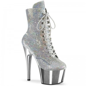 Silver Pleaser Adore-1020SQ-02 Women's Heels Boots | AUSTRALIA CWMVU