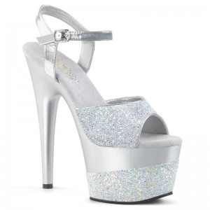 Silver Pleaser Adore-709-2G Women's Platform Heels Sandals | AUSTRALIA RZOVQ