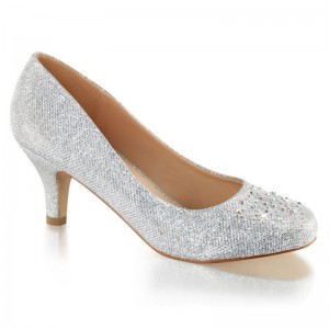 Silver Pleaser Doris-06 Women's Pumps | AU QDHSALG