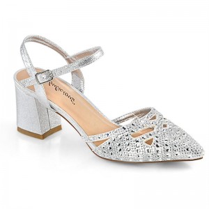 Silver Pleaser Faye-06 Women's Pumps | AUSTRALIA JBAKE