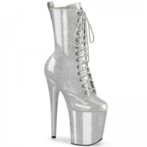 Silver Pleaser Flamingo-1040GP Women's Heels Boots | AUSTRALIA DQSAH