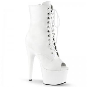 White Pleaser Adore-1021 Vegan Leather Women's Heels Boots | AUSTRALIA BYMXH