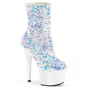 White Pleaser Adore-1042SQ Women's Heels Boots | AUSTRALIA WZTDQ