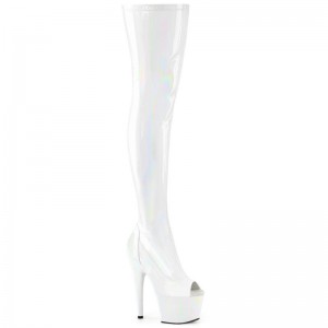 White Pleaser Adore-3011HWR Women's Thigh High Boots | AUSTRALIA NHJWO