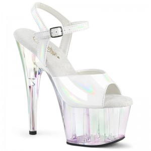 White Pleaser Adore-709HT Women's Platform Heels Sandals | AUSTRALIA ECBFR