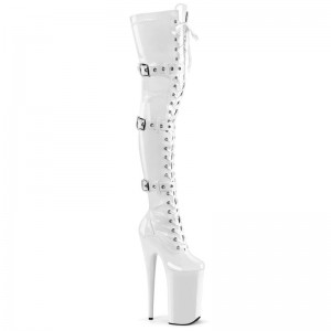 White Pleaser Beyond-3028 Women's Thigh High Boots | AUSTRALIA ZDUWX