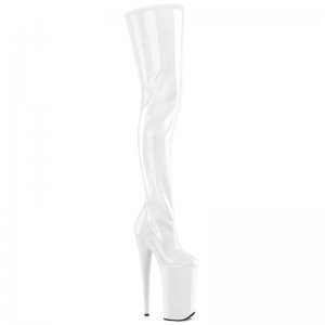 White Pleaser Beyond-4000 Women's Thigh High Boots | AU LGYUTMQ