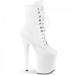 White Pleaser Flamingo-1020 Vegan Leather Women's Heels Boots | AU BGTFQYX