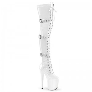 White Pleaser Flamingo-3028 Women's Thigh High Boots | AU NVGTEZP