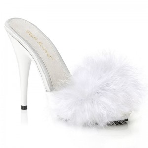 White Pleaser Poise-501F Women's Platform Slides | AUSTRALIA OZSCM