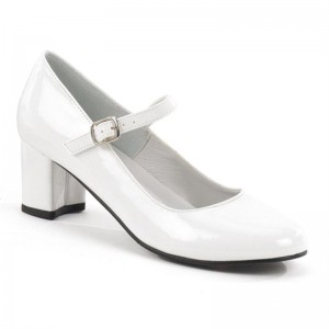 White Pleaser Schoolgirl-50 Women's Pumps | AU BGDYKNL