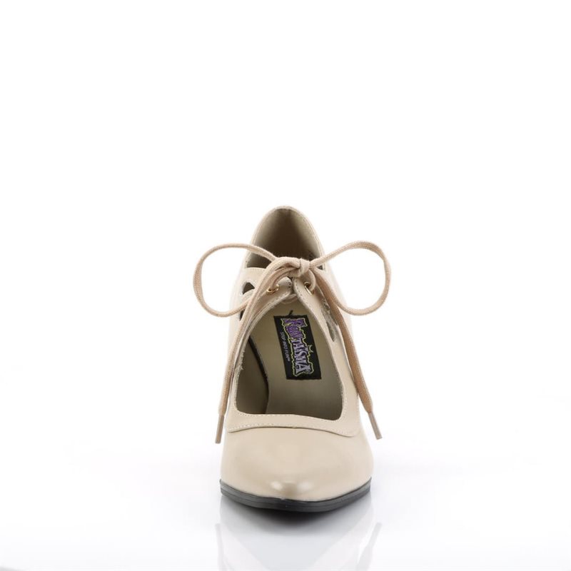 Beige Pleaser Victorian-03 Women's Pumps | AUSTRALIA KIZDJ