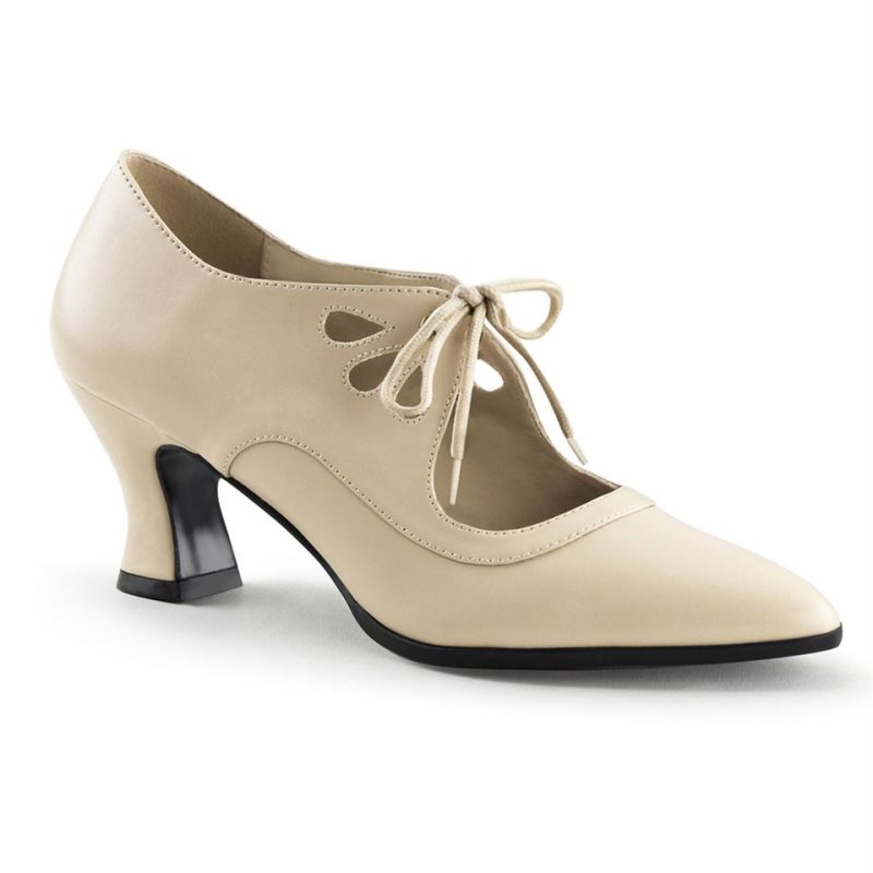 Beige Pleaser Victorian-03 Women\'s Pumps | AUSTRALIA KIZDJ