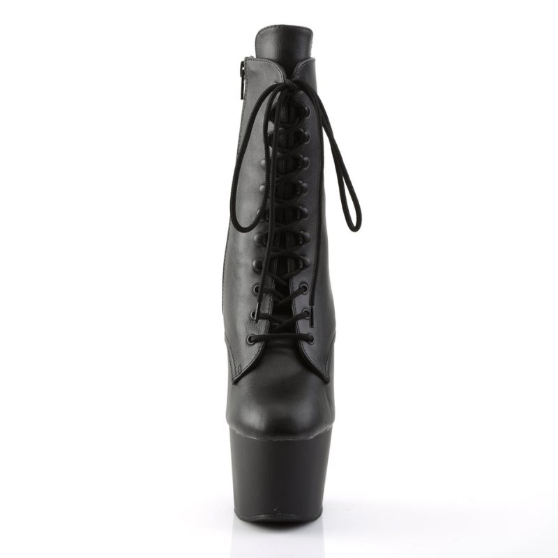 Black Pleaser Adore-1020 Vegan Leather Women's Heels Boots | AU JQXDFCL