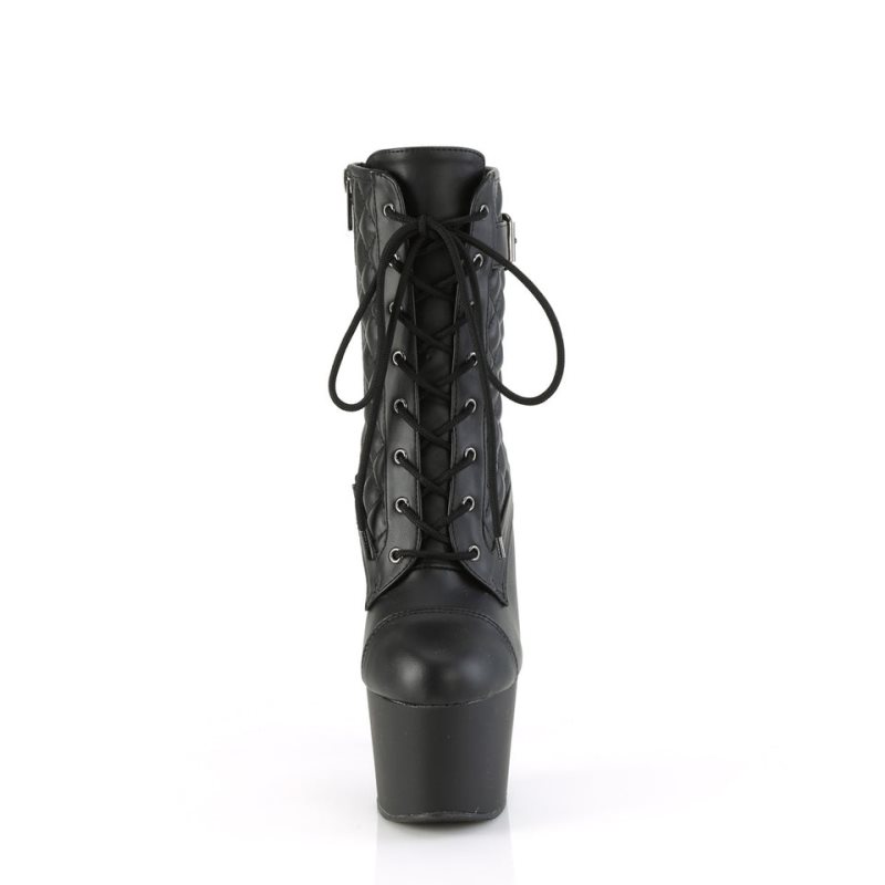 Black Pleaser Adore-1033 Vegan Leather Women's Heels Boots | AUSTRALIA SYDGR