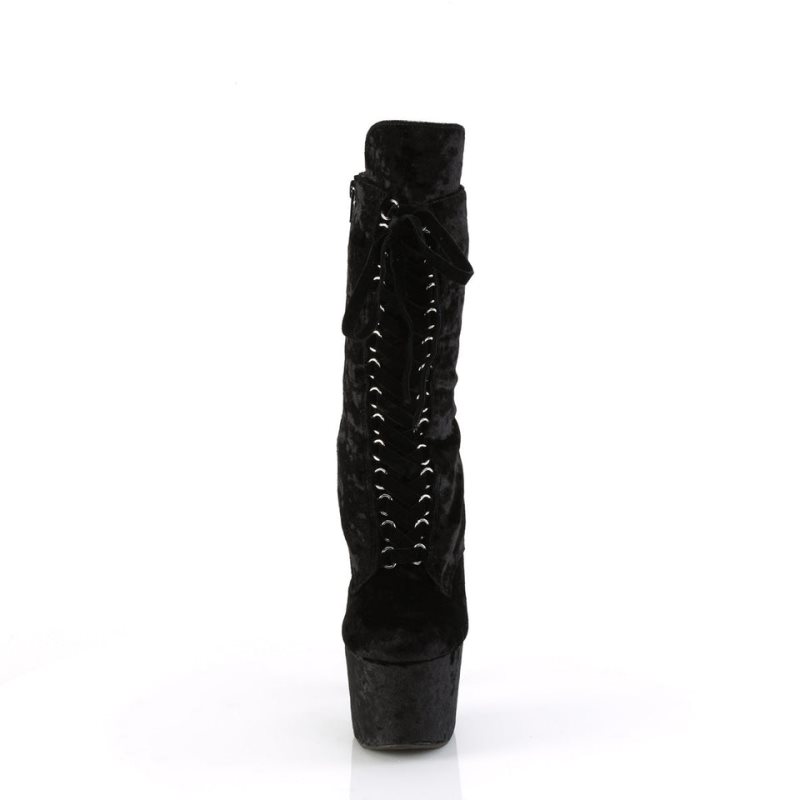 Black Pleaser Adore-1045VEL Women's Heels Boots | AU JYXTKNA