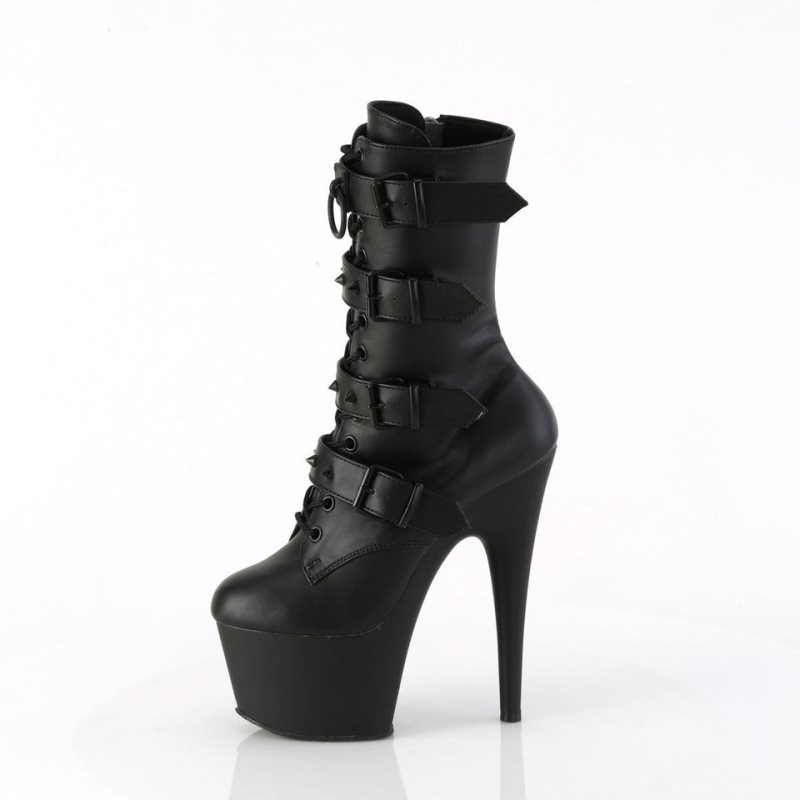 Black Pleaser Adore-1046 Vegan Leather Women's Heels Boots | AUSTRALIA GZTPB