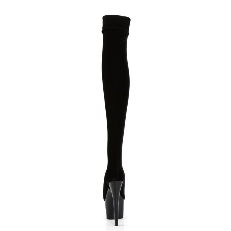 Black Pleaser Adore-3002 Women's Thigh High Boots | AUSTRALIA ZEGLO