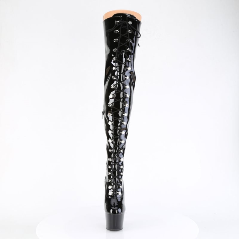 Black Pleaser Adore-3022 Women's Thigh High Boots | AUSTRALIA MPIUW