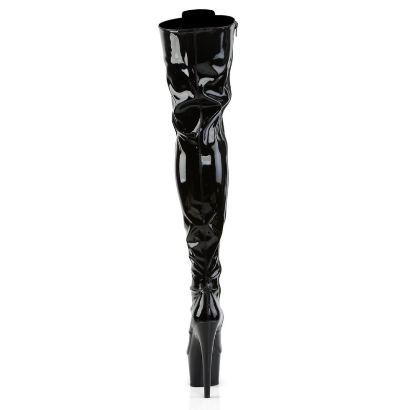 Black Pleaser Adore-3023 Women's Thigh High Boots | AU JBVRHQC