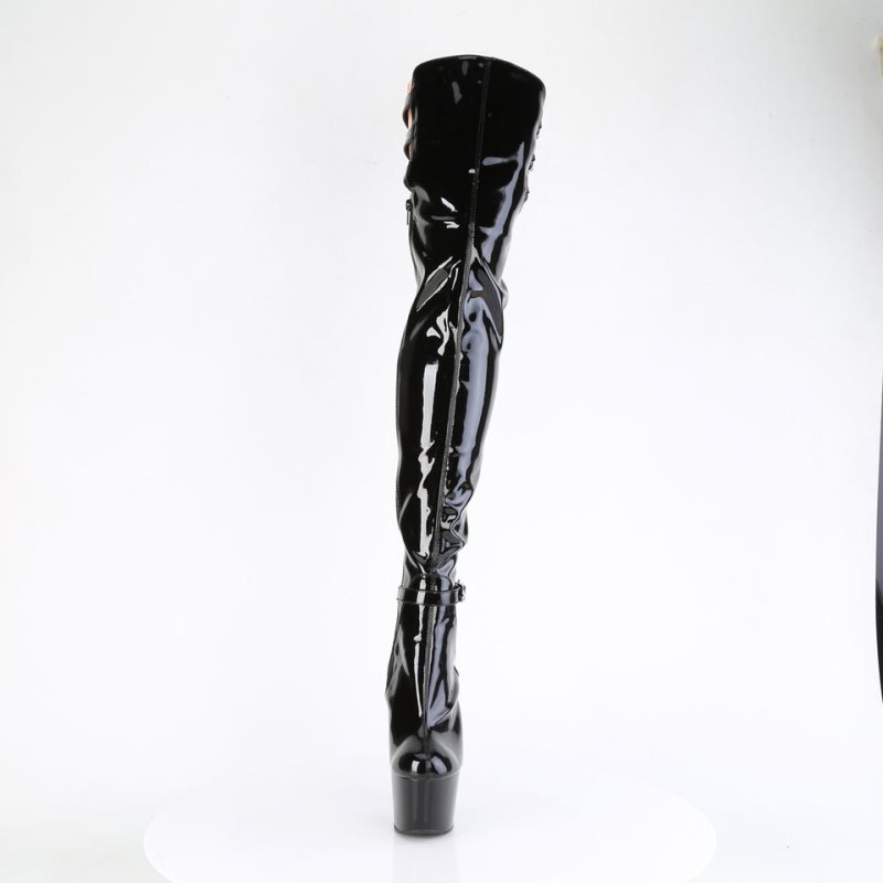 Black Pleaser Adore-3055 Women's Thigh High Boots | AU CTFMYEH