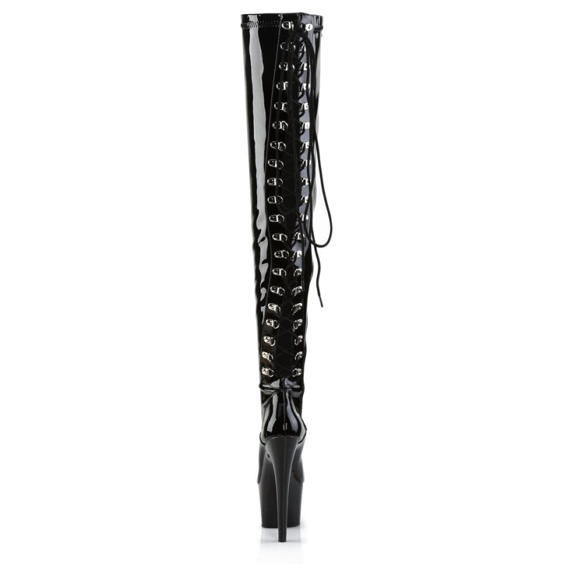 Black Pleaser Adore-3063 Women's Thigh High Boots | AUSTRALIA ARFOV