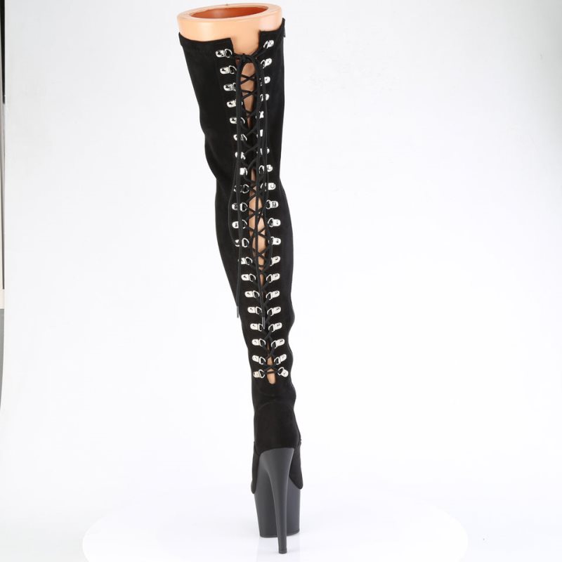 Black Pleaser Adore-3063 Women's Thigh High Boots | AU XOIQHBC