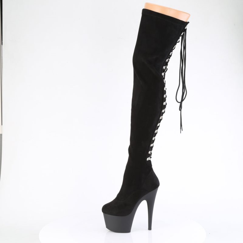 Black Pleaser Adore-3063 Women's Thigh High Boots | AU XOIQHBC