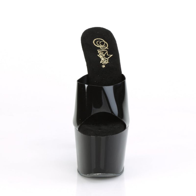 Black Pleaser Adore-701N Women's Platform Slides | AU NKJPFYE