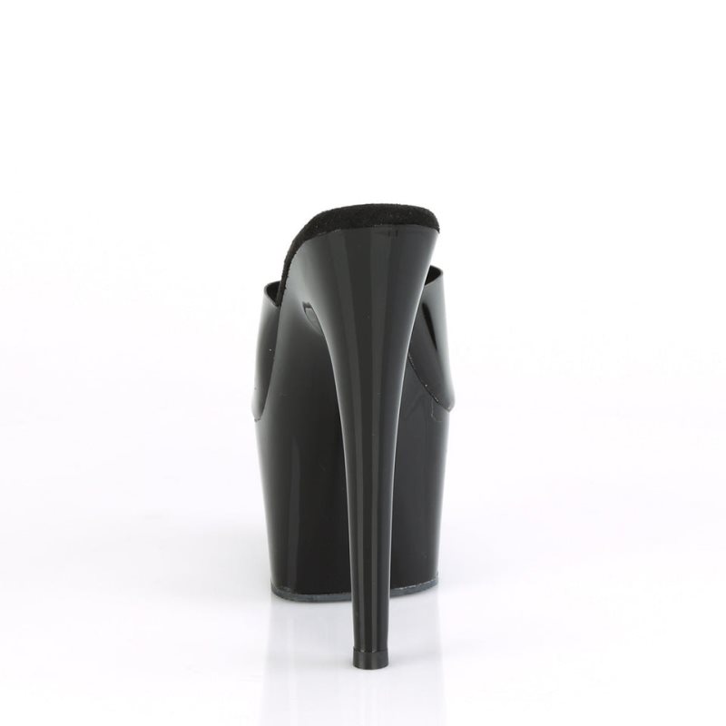 Black Pleaser Adore-701N Women's Platform Slides | AU NKJPFYE