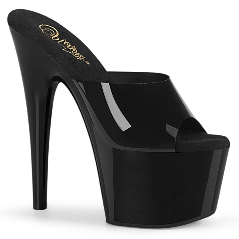 Black Pleaser Adore-701N Women\'s Platform Slides | AU NKJPFYE