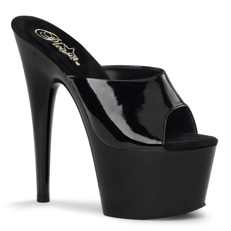 Black Pleaser Adore-701 Women\'s Platform Slides | AU UWQOLVY