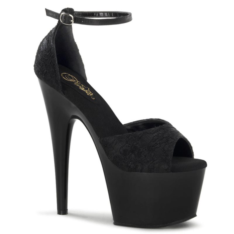 Black Pleaser Adore-768 Women\'s Platform Heels Sandals | AU IXVKJFD