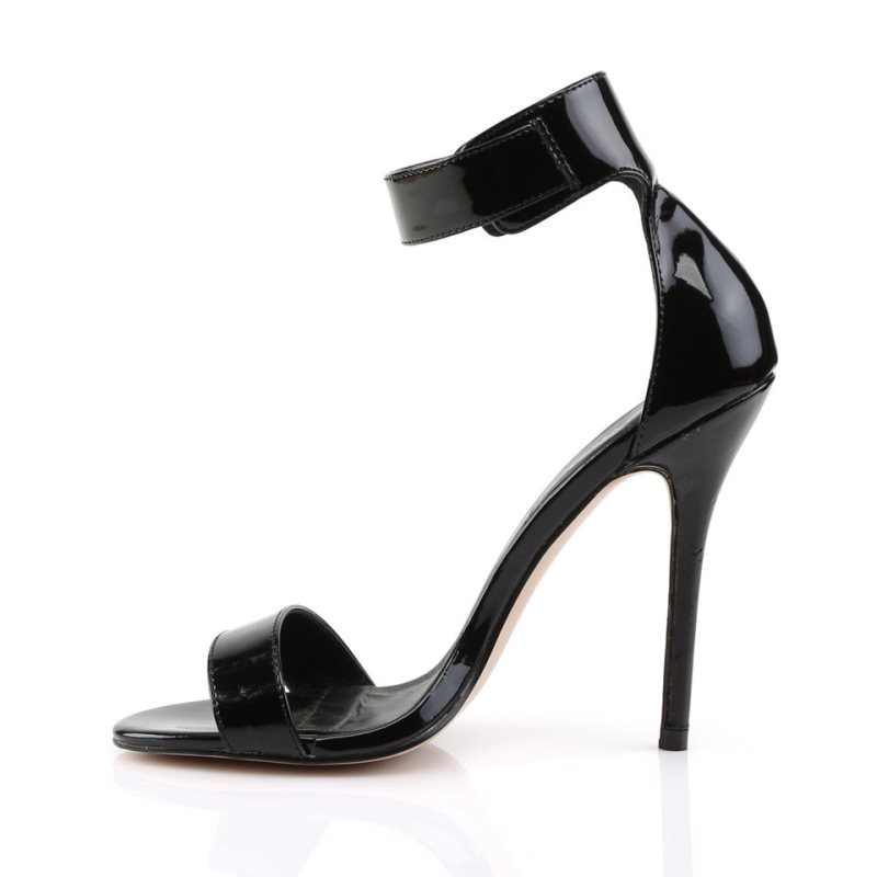 Black Pleaser Amuse-10 Women's Heels Sandals | AUSTRALIA BUICW