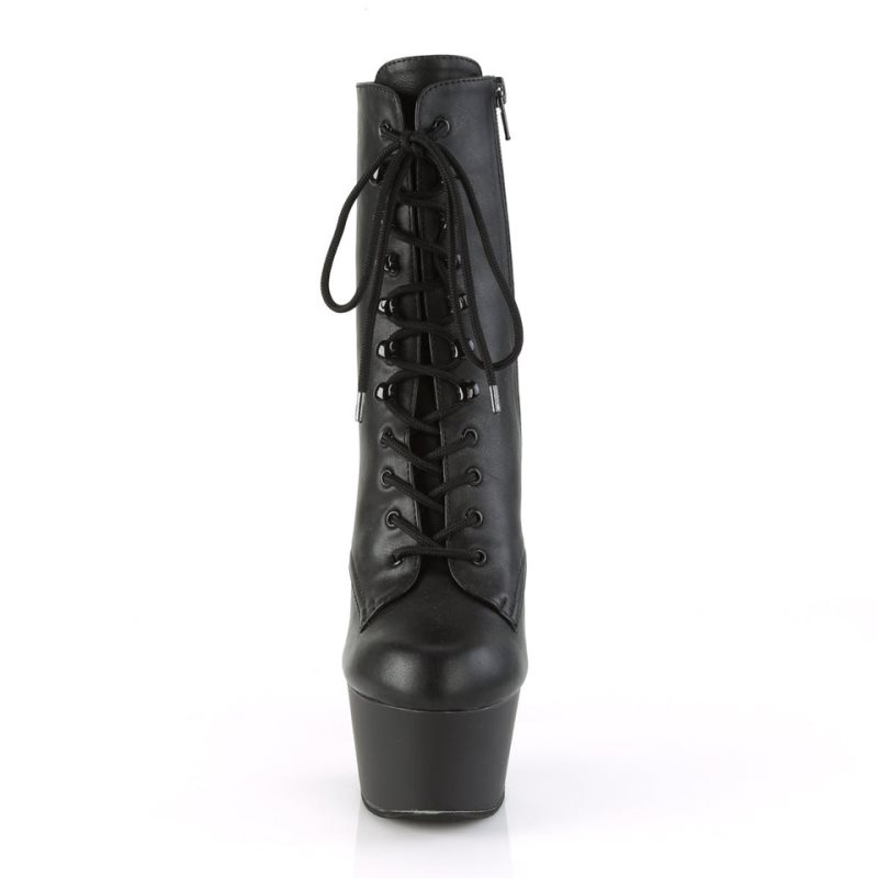 Black Pleaser Aspire-1020 Vegan Leather Women's Heels Boots | AU SVHGDIN