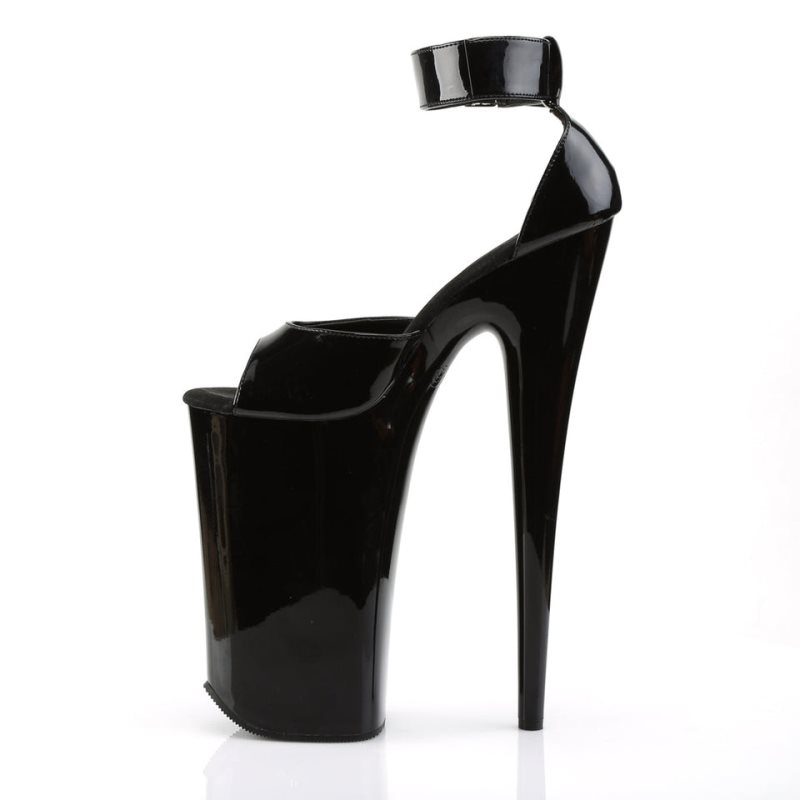 Black Pleaser Beyond-089 Women's Platform Heels Sandals | AU XFHZVON