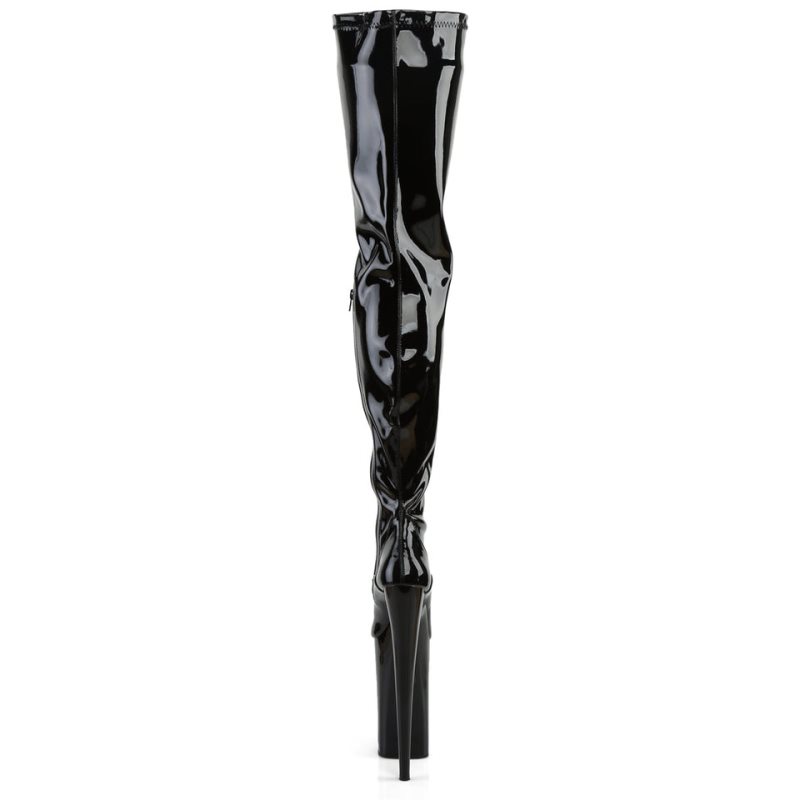 Black Pleaser Beyond-4000 Women's Thigh High Boots | AUSTRALIA NUVMH