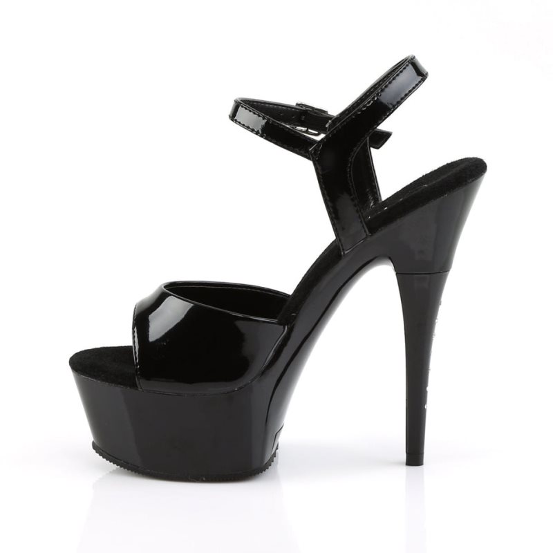 Black Pleaser Captiva-609 Women's Platform Heels Sandals | AU LRXAJBK