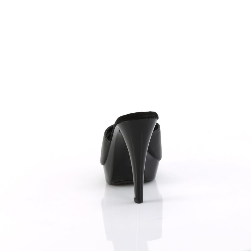 Black Pleaser Cocktail-501L Women's Platform Slides | AUSTRALIA STJMN