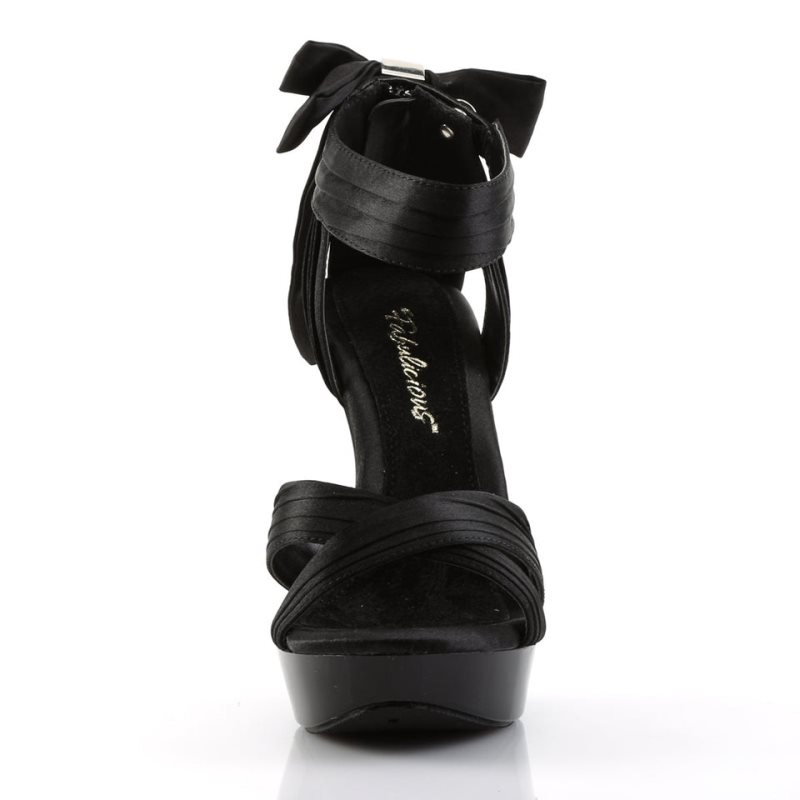 Black Pleaser Cocktail-568 Women's Platform Heels Sandals | AUSTRALIA JOLNF