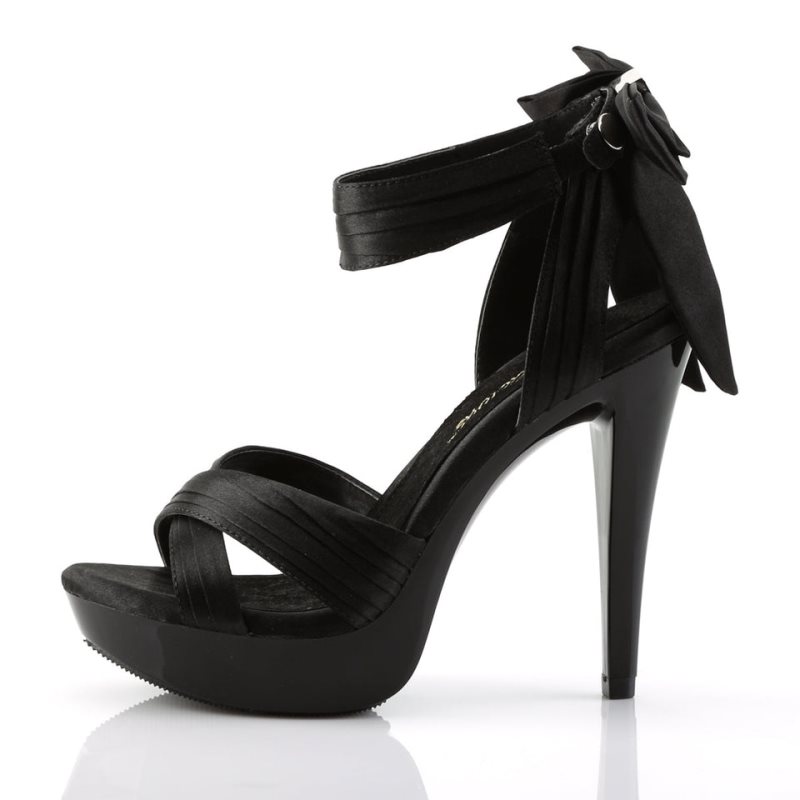 Black Pleaser Cocktail-568 Women's Platform Heels Sandals | AUSTRALIA JOLNF