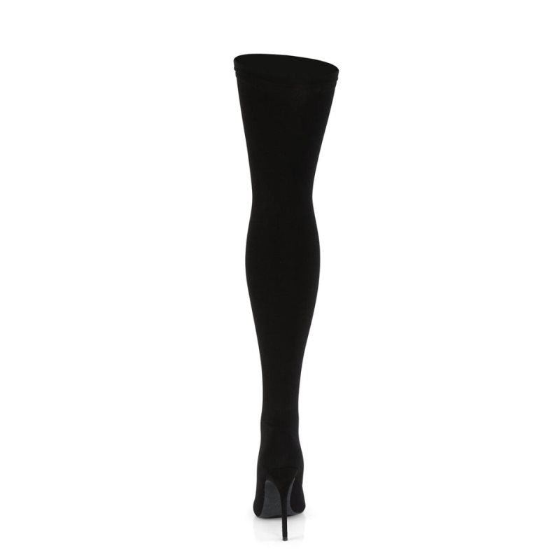 Black Pleaser Courtly-3005 Women's Thigh High Boots | AU SEHWICB