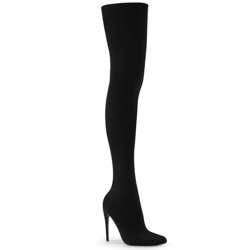 Black Pleaser Courtly-3005 Women\'s Thigh High Boots | AU SEHWICB