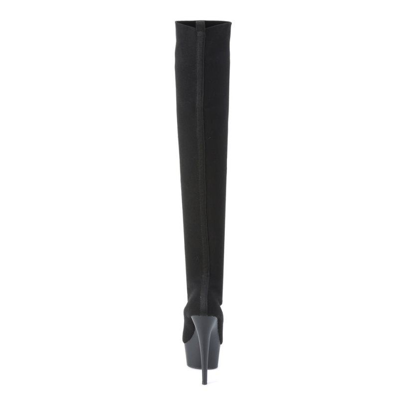 Black Pleaser Delight-3002-1 Women's Thigh High Boots | AU JCTDYHS