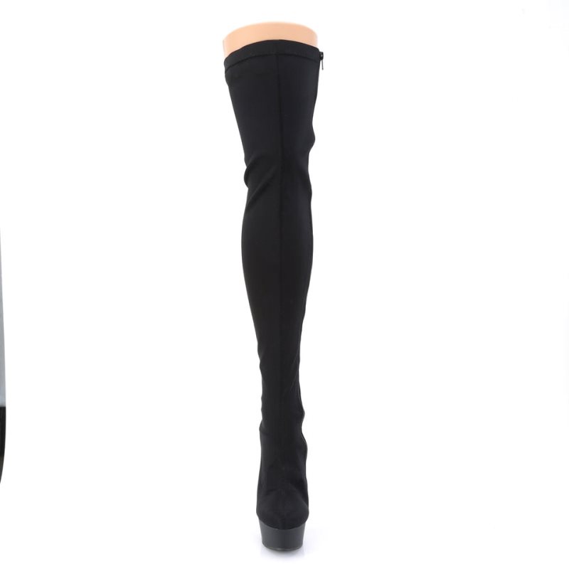 Black Pleaser Delight-3003 Women's Thigh High Boots | AUSTRALIA LZOXH