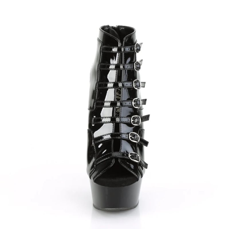 Black Pleaser Delight-600-11 Women's Platform Heels Sandals | AU MCOISKP