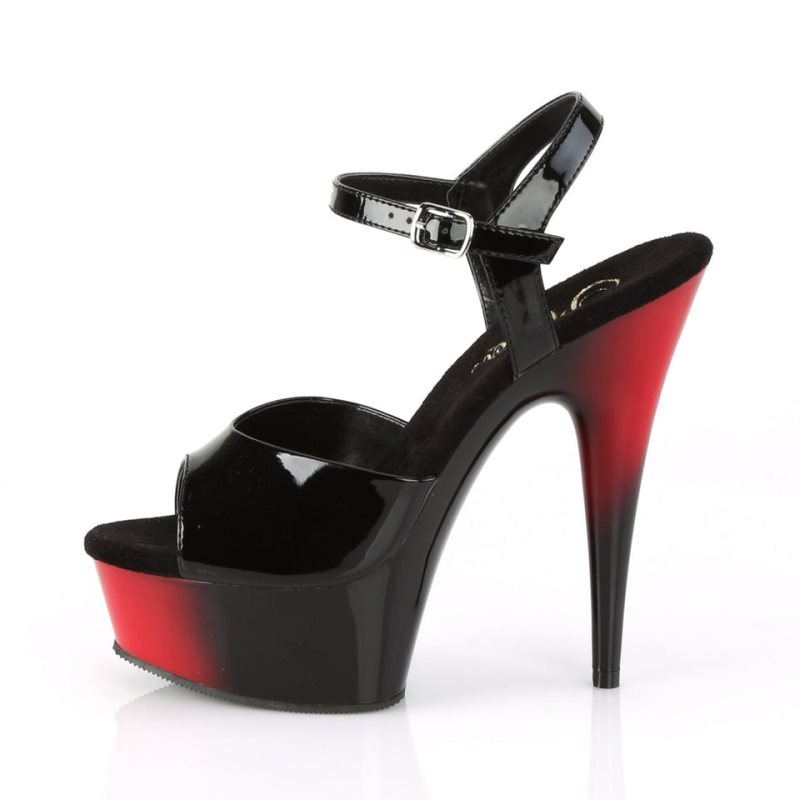 Black Pleaser Delight-609BR Women's Platform Heels Sandals | AU CSHNMDT